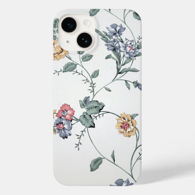 Vintage Floral Wallpaper Case-Mate iPhone Case (Back)