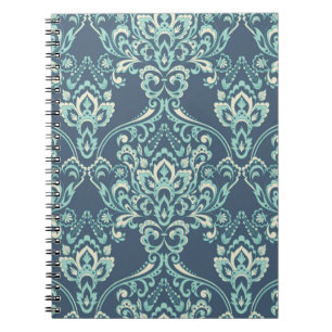 vintage floral wallpaper. Classic Baroque floral o Notebook