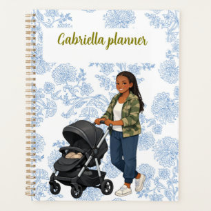 Vintage floral watercolor gardening lover chic planner