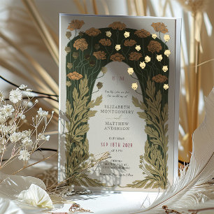 Vintage Floral Wedding Gold