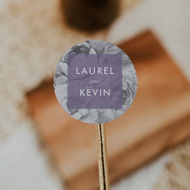 Vintage Floral Wedding Stickers | Violet (Creator Uploaded)