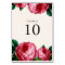 Vintage Floral Wedding Table Number Cards