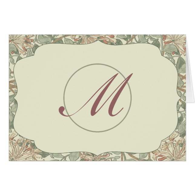 Vintage Floral William Morris Card (Front Horizontal)