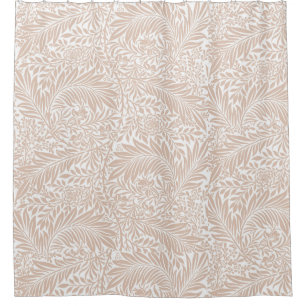 Vintage Floral William Morris Willow Bough Beige Shower Curtain