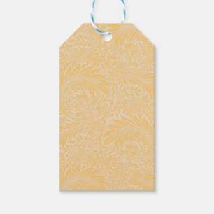 Vintage Floral William Morris Willow Bough Yellow Gift Tags