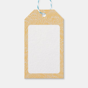 Vintage Floral William Morris Willow Bough Yellow Gift Tags
