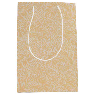 Vintage Floral William Morris Willow Bough Yellow Medium Gift Bag