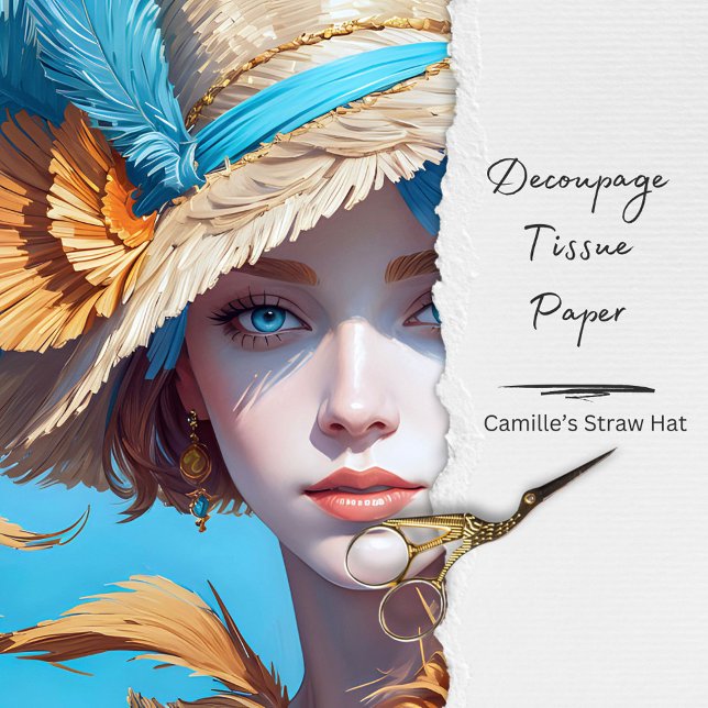 Vintage Floral Woman  Decoupage  Tissue Paper (Creator Uploaded)