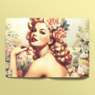 Vintage Floral Woman Tissue Paper