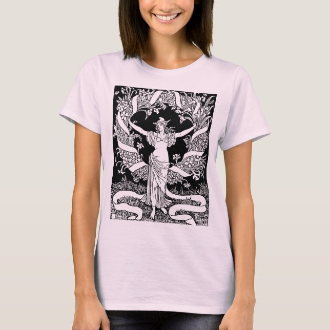 Vintage Floral Wreath T-Shirt (Front)