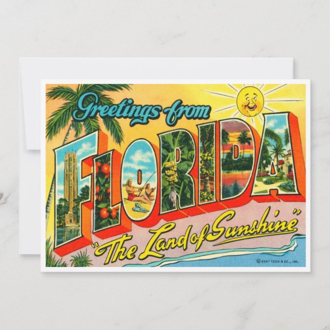 Vintage Florida Card (Front)