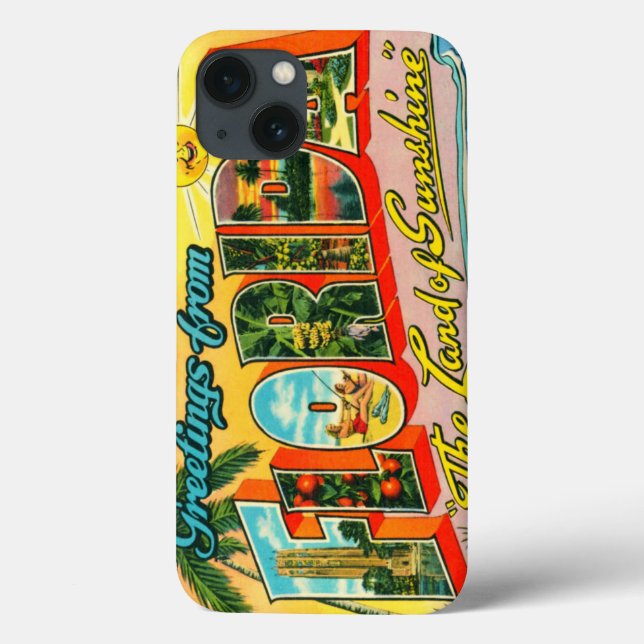 Vintage Florida Case-Mate iPhone Case (Back)