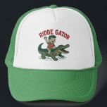 Vintage Florida Kitsch Ridde Gator Retro Alligator Trucker Hat<br><div class="desc">Embody the spirit of the swamp with this Ridde Gator souvenir hat. Inspired by mid-century roadside attractions and retro Florida mascots, this "ridiculous" design features our favorite mossy resident in all his kitschy glory. Whether you’re a fan of swamp core aesthetics or just love a good "ugly-cool" vintage style find,...</div>