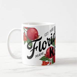 Vintage Florida Pomegranate Miami Botanical Fruit  Coffee Mug