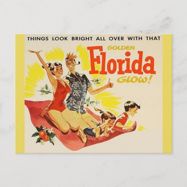 Vintage Florida Post Card (Front)