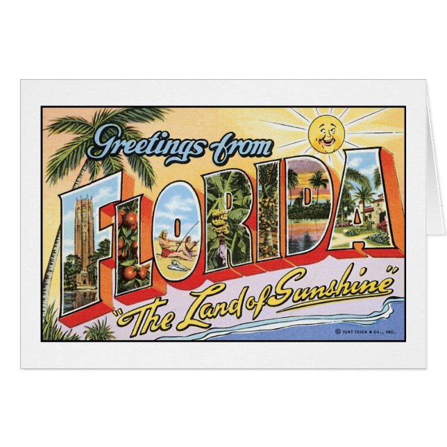 Vintage Florida Postcard (Front Horizontal)