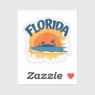 Vintage Florida Retro Tee Design Sunshine