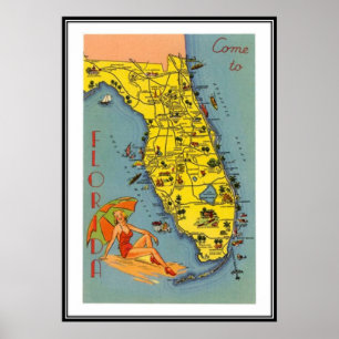 Vintage Florida, USA - Poster