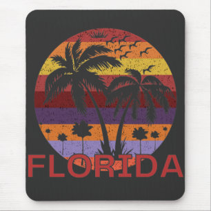 Vintage Florida USA Summer Beach Mouse Pad