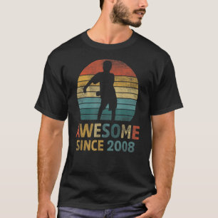 Vintage Flossing Awesome Since 2008 15th Birthday T-Shirt