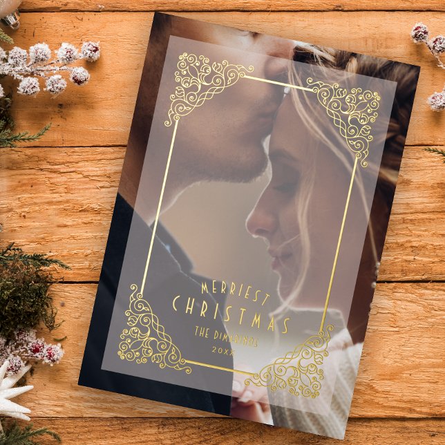 Vintage Flourish Christmas Overlay Vellum Effect  (Creator Uploaded)