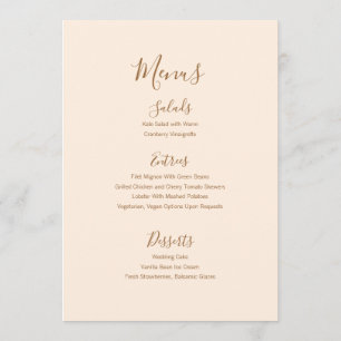 Vintage Flourish Frame Wedding Table Card & Menu