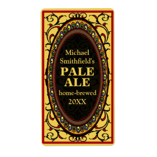 Vintage Flourish Homebrew Beer Labels