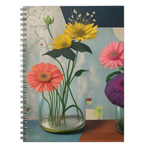 vintage flower 2 notebook