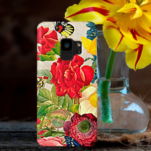 Vintage Flower Bouquet with Butterflies Case-Mate Samsung Galaxy S9 Case