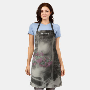 Vintage Flower Garden Chair Personalised Apron