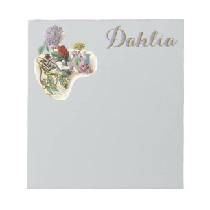 Vintage Flower Girl Notepad