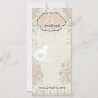 Vintage Flower Girl Pacifier Display Card