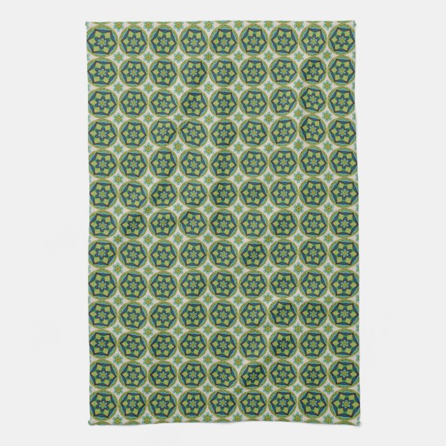 Vintage Flower Kitchen Towel (Vertical)
