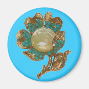 Vintage Flower Magnet