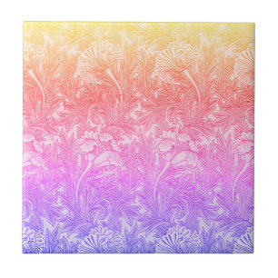 Vintage flower pattern tile