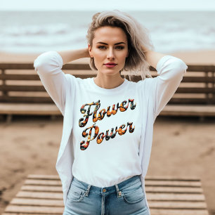 Vintage Flower Power Retro T-Shirt
