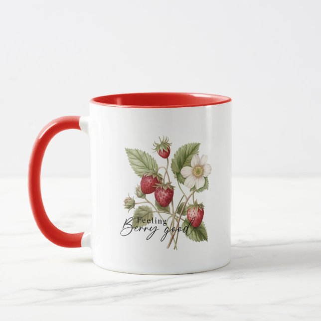 Vintage Flower Quote Mug (Left)
