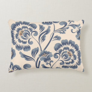 Vintage flower seamless pattern element. Elegant t Decorative Cushion