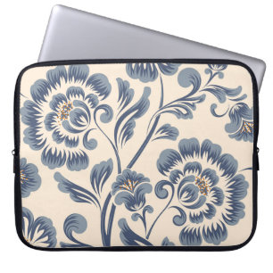 Vintage flower seamless pattern element. Elegant t Laptop Sleeve