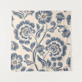 Vintage flower seamless pattern element. Elegant t Tapestry