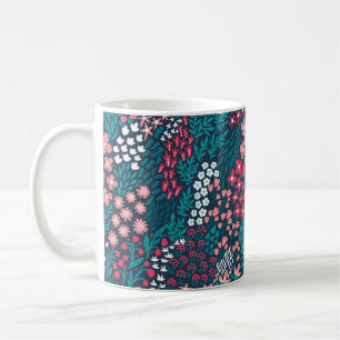Vintage flower seamless pattern. Endless repeated Coffee Mug