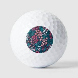 Vintage Flower Seamless Texture. Golf Balls