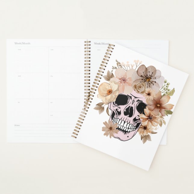 VINTAGE FLOWER SKULL PLANNER (Display)