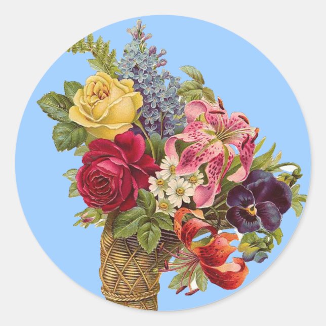 Vintage Flower sticker (Front)