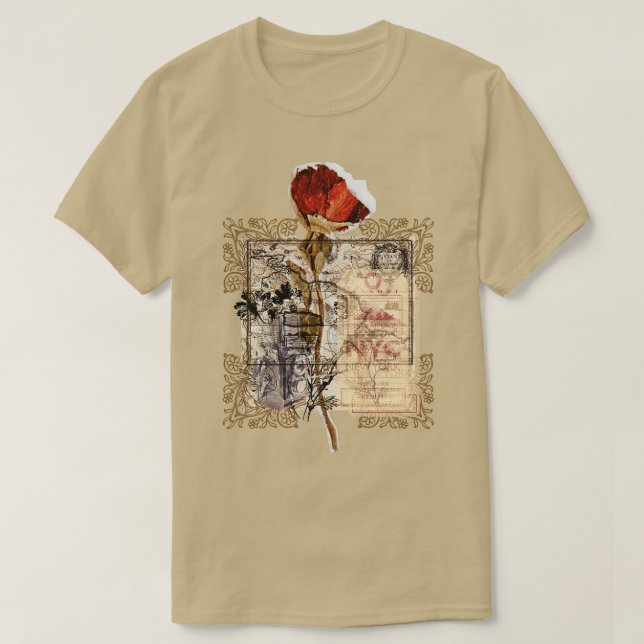 vintage flower T-Shirt (Design Front)