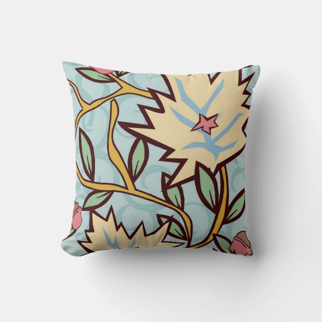 Vintage Flower Vine Cushion (Front)
