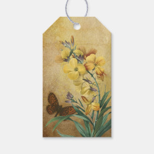 Vintage Flowers & Butterfly Gift Tags