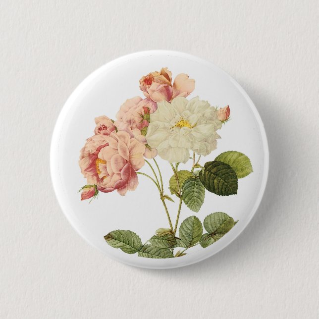 Vintage Flowers button 2 (Front)