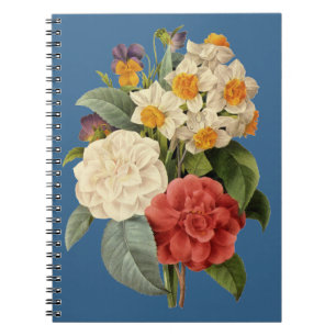 Vintage Flowers, Camellias and Narcissus, Redoute Notebook