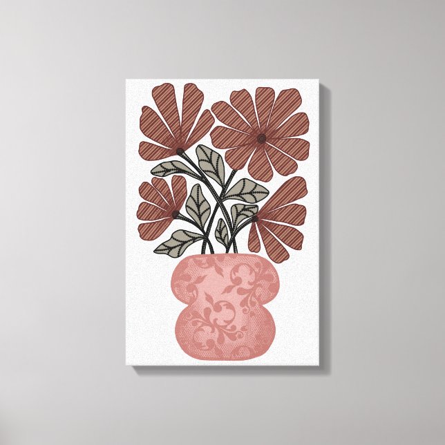 Vintage Flowers Canvas Print (Front)